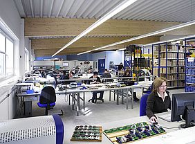 [Translate to Englisch:] Neue Produktionshalle