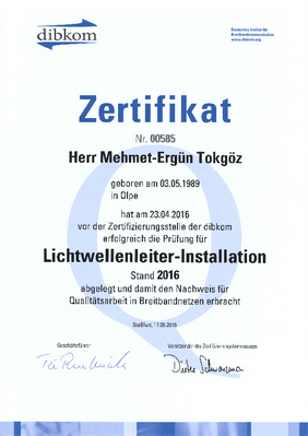 Dibkom Zertifizierung