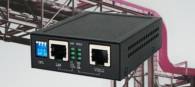 Extend ethernet via two-wire lines at up to 220 Mbit/s 